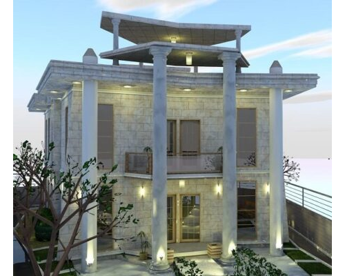Exterior 02 – Neoclassic villa