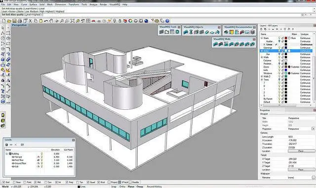 آموزش راینو - VisualARQ